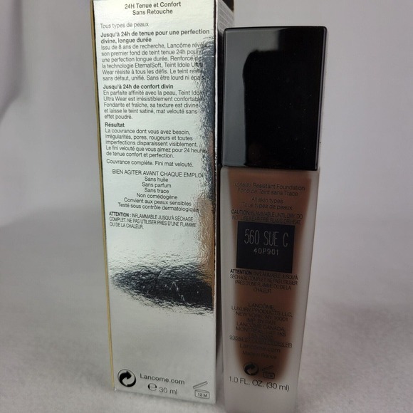 Lancome Teint Idole Ultra Wear Foundation Liquid 1 fl. oz./30ml Shade 560 Suede - Picture 4 of 6